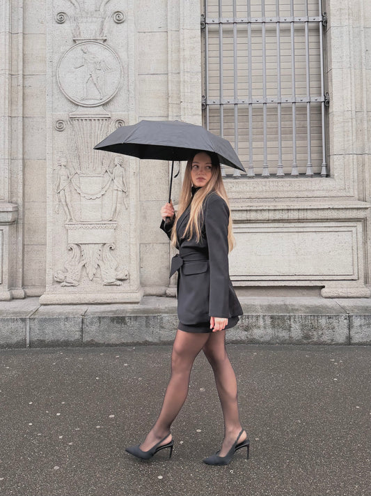 Silhouette Scarf Blazer