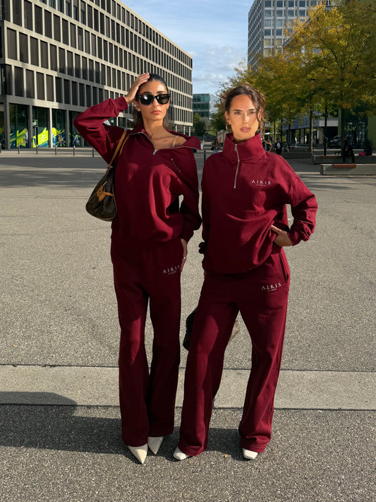 Burgundy Tracksuit Pants