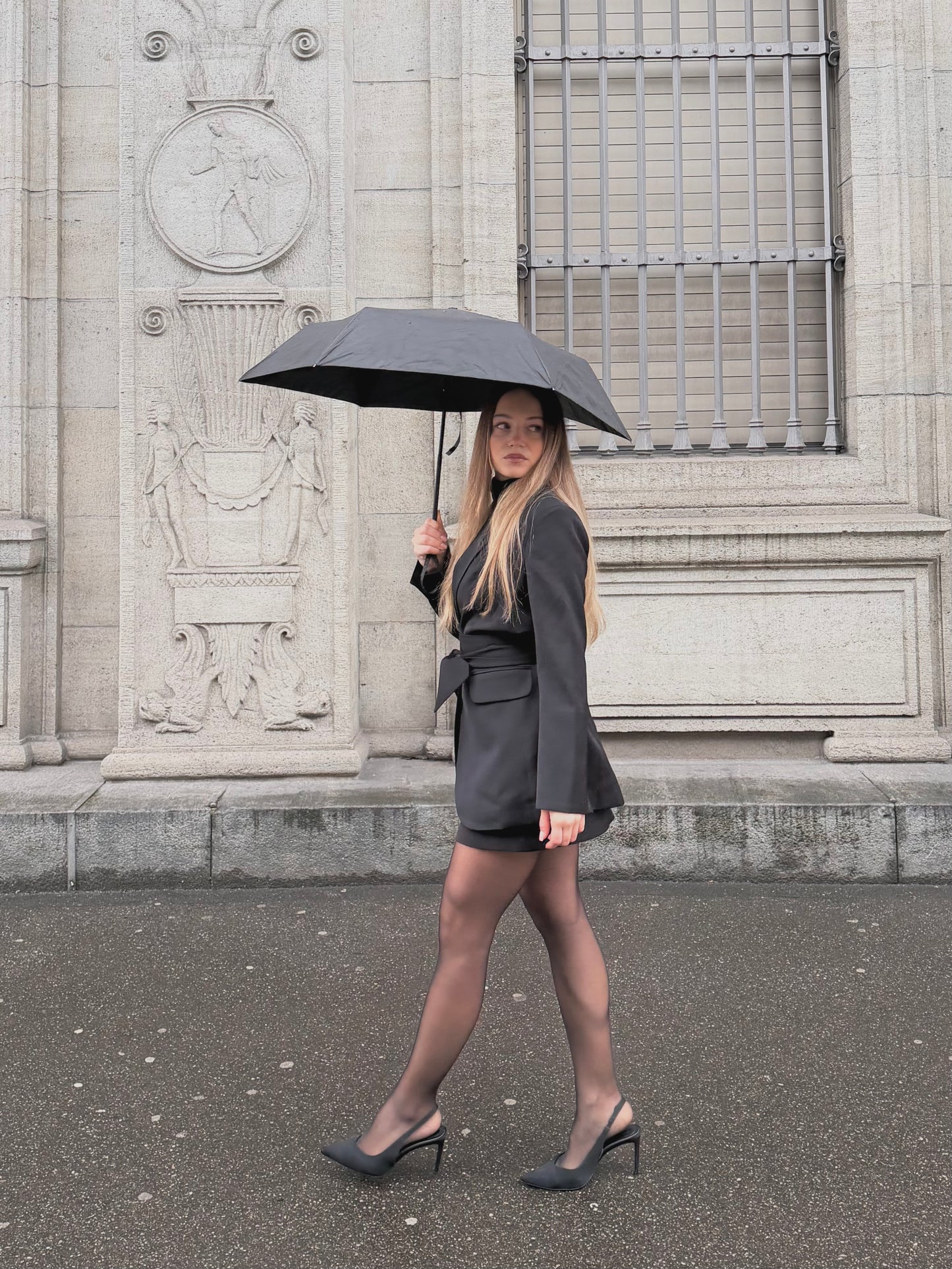Silhouette Scarf Blazer