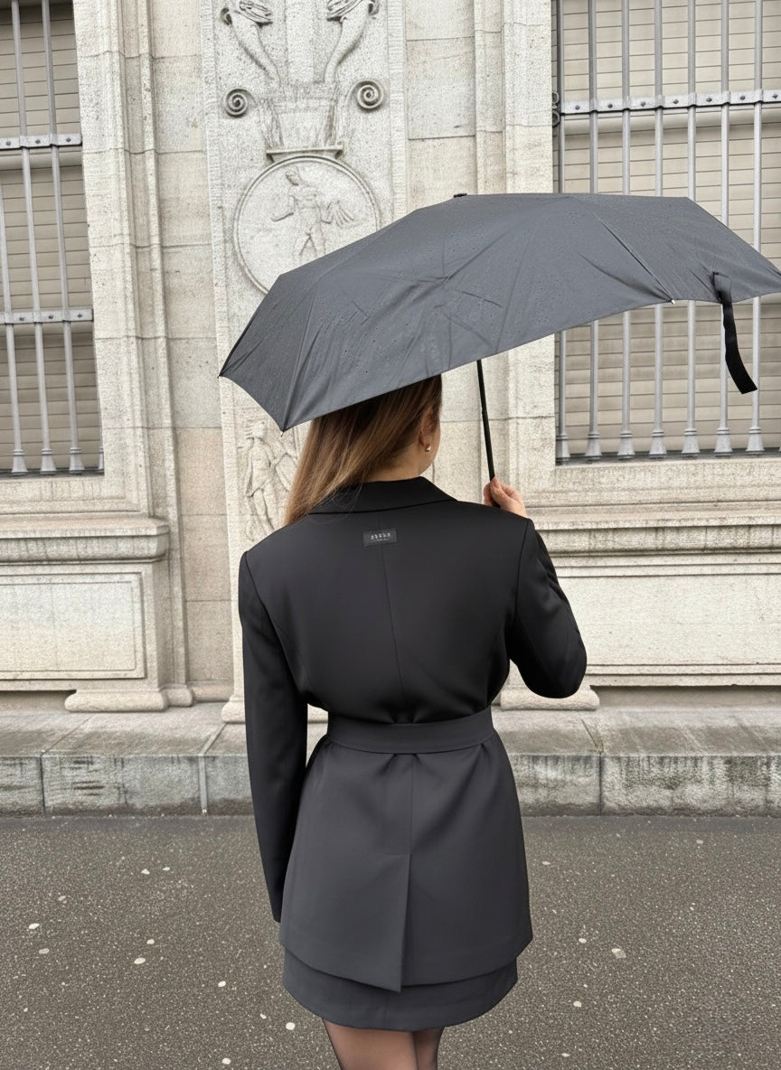 Silhouette Scarf Blazer